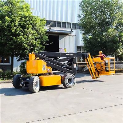 Nacelle élévatrice à flèche articulée à double puissance de 60 pieds